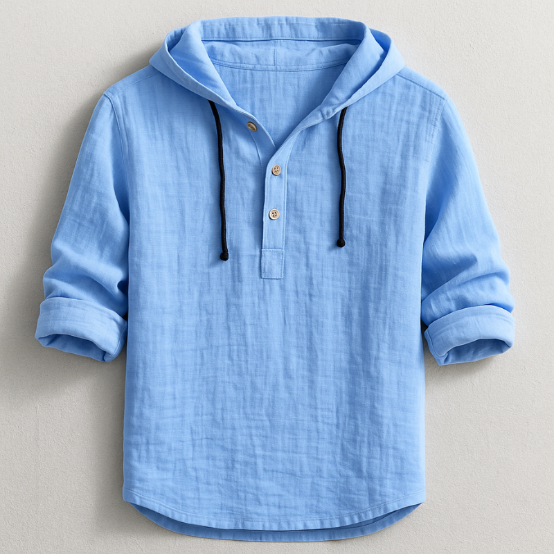 Dante Linnen™ Camisa de Lujo con Capucha – Elegancia y Comodidad