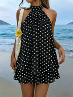 Amelia | Vestido corto fluido con cuello halter