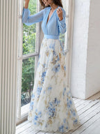 Vestido largo floral