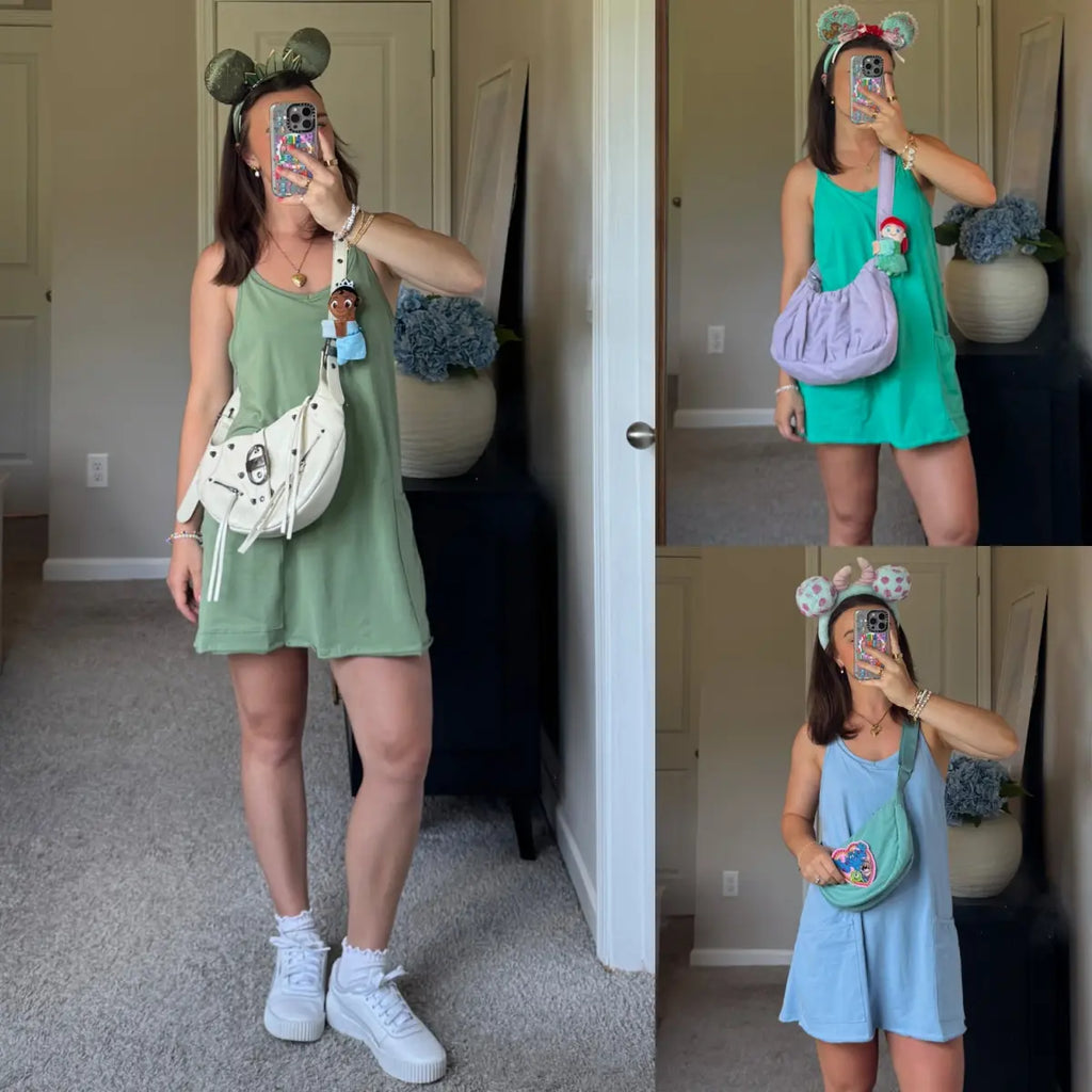Aitana | Mono corto ligero con bolsillos y shorts incorporados