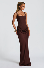ELENA™ Vestido largo moldeador de figura de reloj de arena