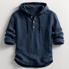 Dante Linnen™ Camisa de Lujo con Capucha – Elegancia y Comodidad