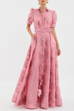 Anabella - Vestido elegante de manga abullonada