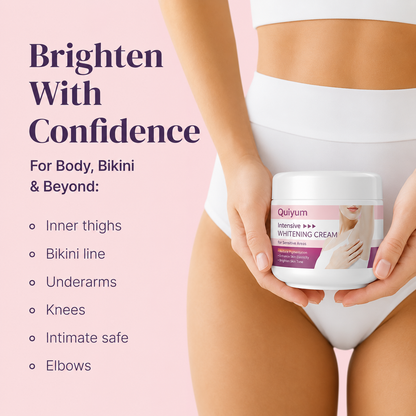 Quiyum Intimate Dark Spot Remover for Body, Face, Bikini and Sensitive Areas - Dark Spot Corrector Cream for Intimate Areas