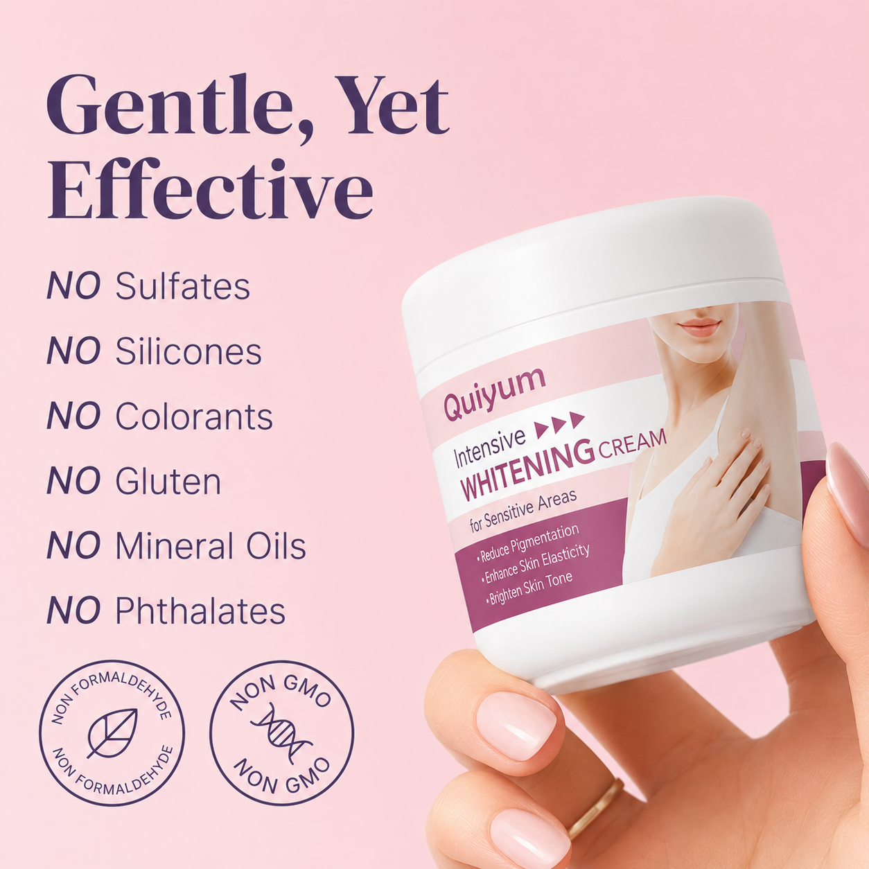 Quiyum Intimate Dark Spot Remover for Body, Face, Bikini and Sensitive Areas - Dark Spot Corrector Cream for Intimate Areas