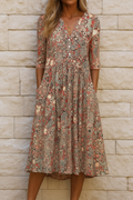 Olivia - Vestido elegante con escote en V