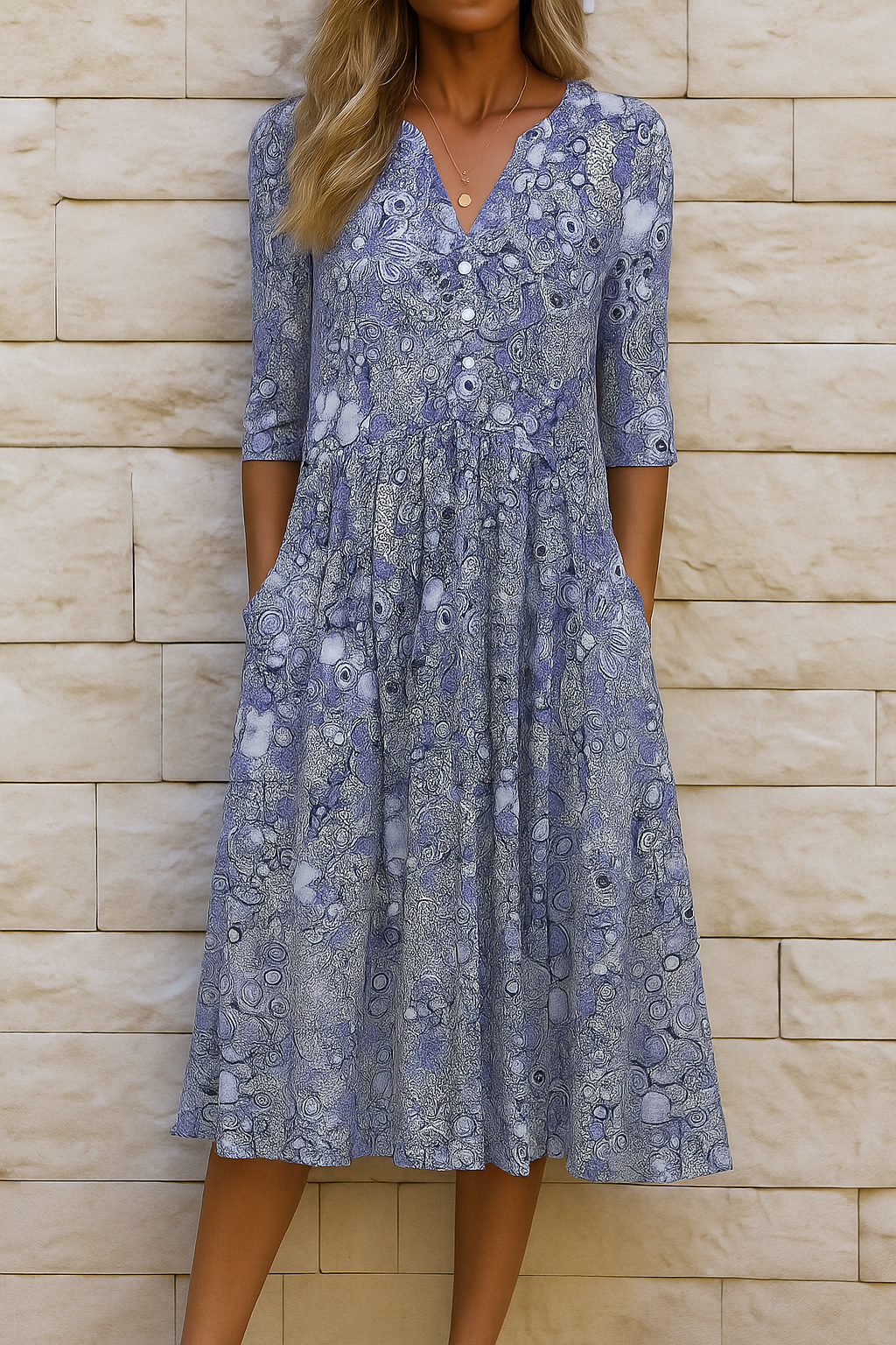 Olivia - Vestido elegante con escote en V