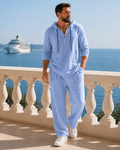 Dante Linnen™· Conjunto lino con capucha