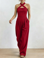 Valentina | Mono Premium de Lino con Escote Cruzado