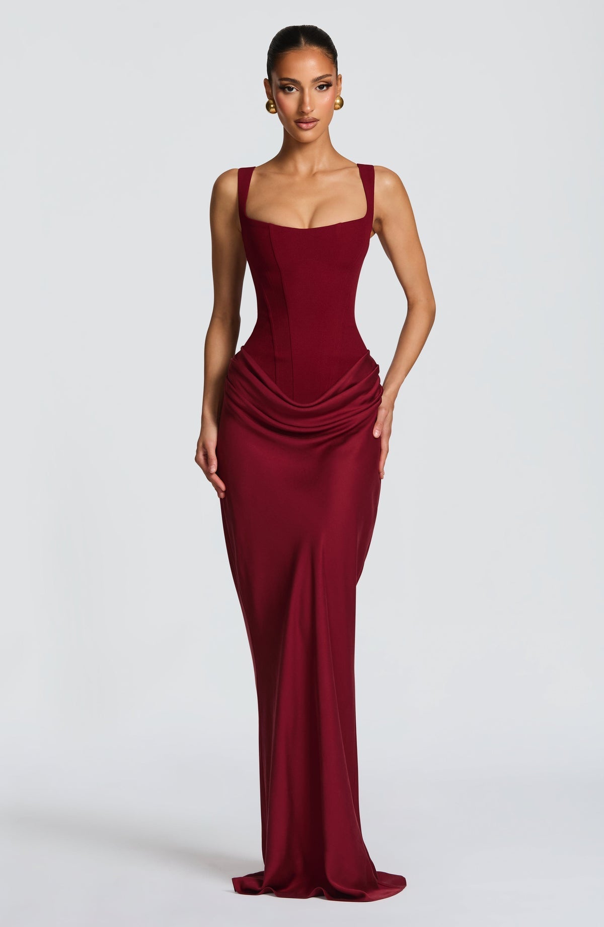 ELENA™ Vestido largo moldeador de figura de reloj de arena