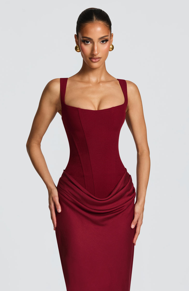 ELENA™ Vestido largo moldeador de figura de reloj de arena