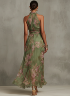 Livia - Vestido largo con estampado floral
