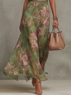 Livia - Vestido largo con estampado floral
