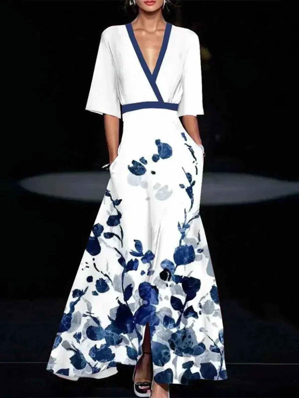 Elegante vestido de viscosa