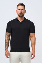 Polo de cachemira premium de corte ajustado