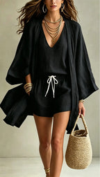 Conjunto Lujoso de Lino 3 Piezas